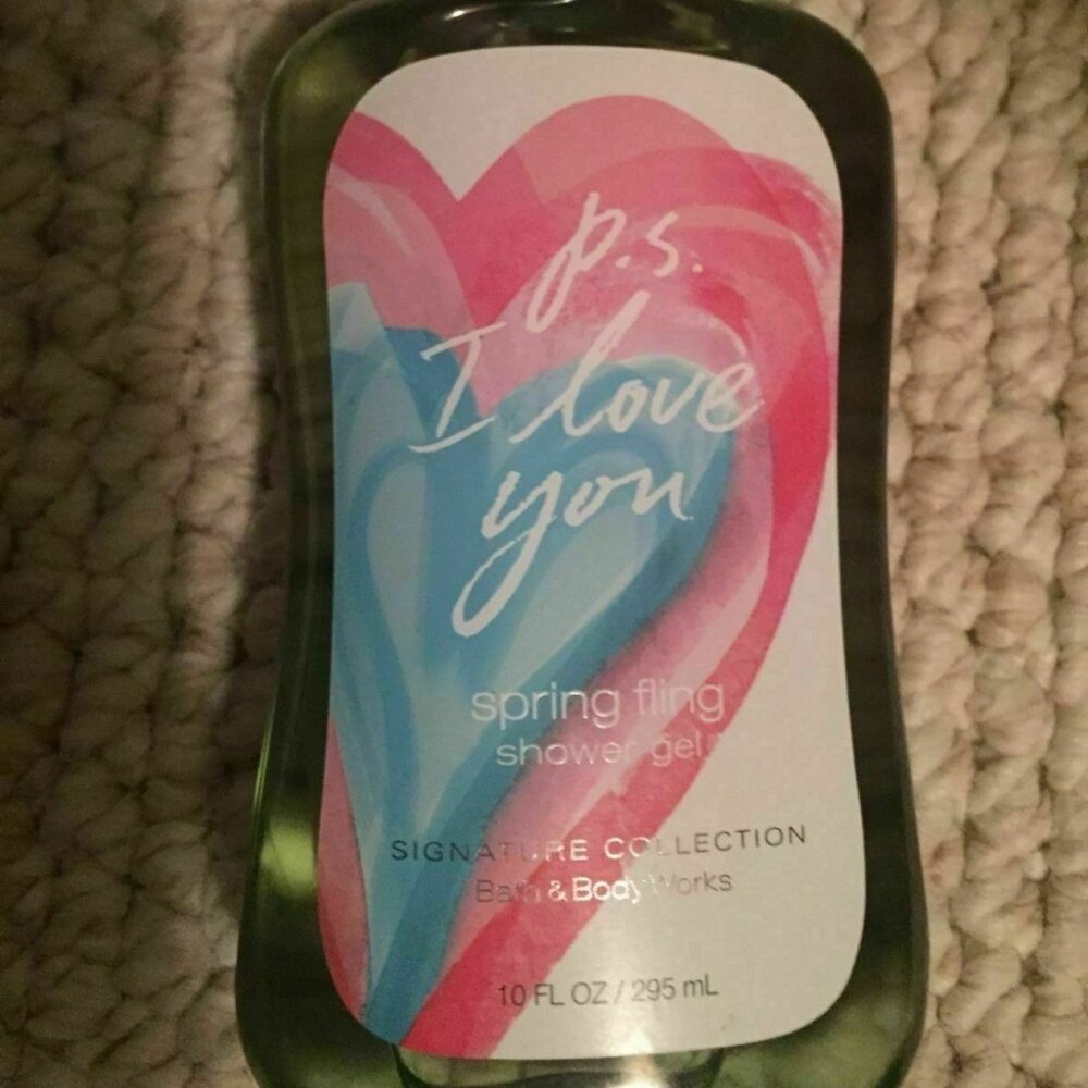 Bath & Body Works Shower Bath Gel 10oz P.S. I LOVE YOU SPRING FLING retired rare